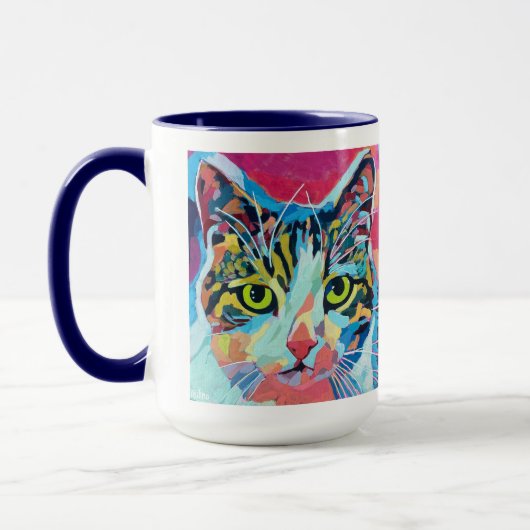 Custom Cat Portrait Painting - Forever Loved Pet Mok (Links)