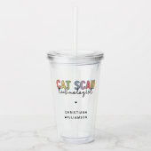 Custom CAT Scan Technologist CT Tech Gifts Acryl Drinkbeker (Voorkant)