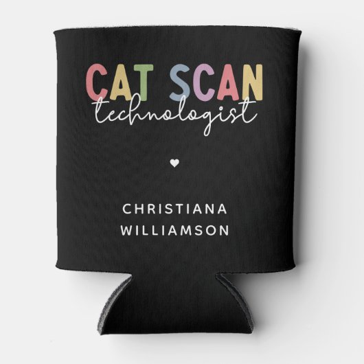 Custom CAT Scan Technologist CT Tech Gifts Blikjeskoeler (Voorkant)