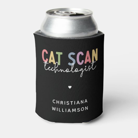 Custom CAT Scan Technologist CT Tech Gifts Blikjeskoeler (Blikje Achterkant)