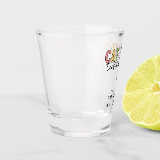 Custom CAT Scan Technologist CT Tech Gifts Shot Glas (Links)