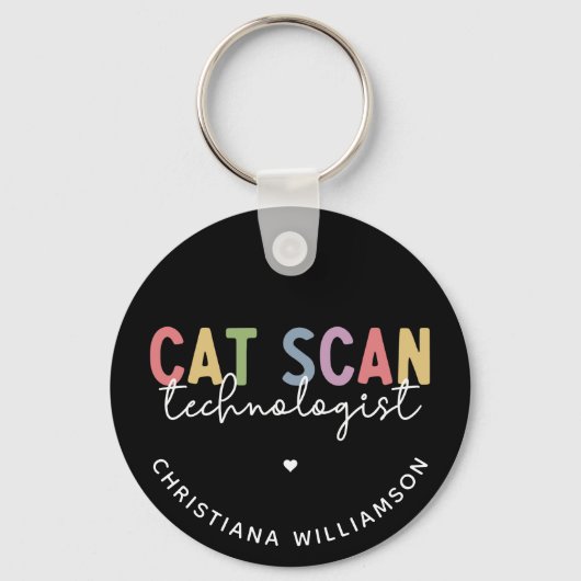 Custom CAT Scan Technologist CT Tech Gifts Sleutelhanger (Voorkant)