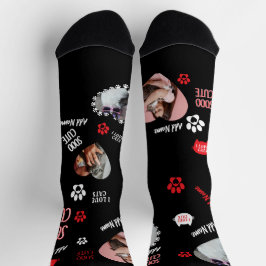 Custom Cat Socks Gift for Pet Lovers - Cat Photos Sokken