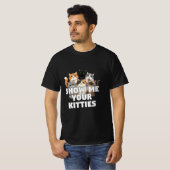 Custom Cat T-Shirt with Kittens Funny  (Voorkant volledig)