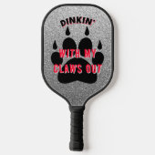 Custom Cat-thema Pickleball Paddle (Achterkant)