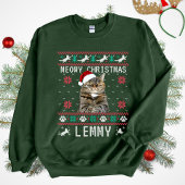 Custom Cat Ugly Christmas Sweatshirt with Photo