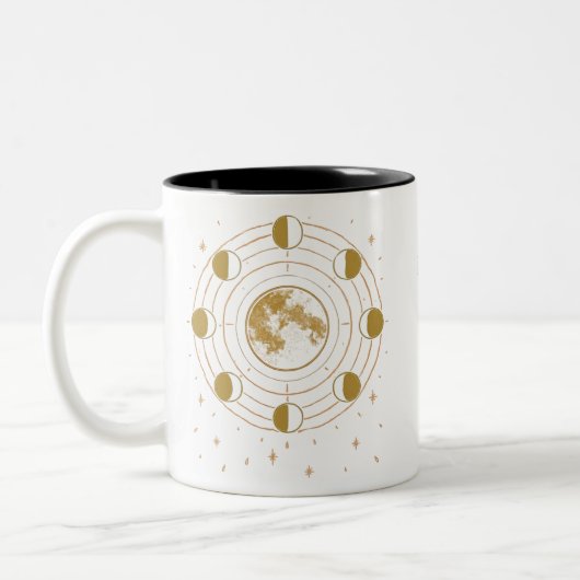 Custom Celestial Moon Phase Mug (Gauche)