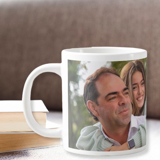 Custom Ceramic Mug for Dad – Black and White