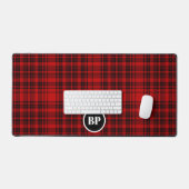 CUSTOM CHECK PLAID ELEGANT ROOD ZWART BUREAUMAT (Keyboard & Muis)