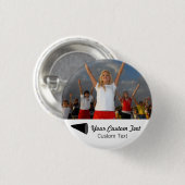 Custom Cheerlead Photo Team Spirit Ronde Button 3,2 Cm (Voorkant /achterkant)