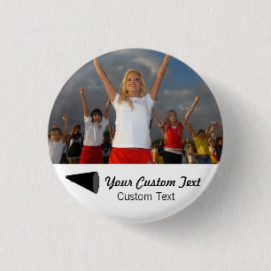 Custom Cheerlead Photo Team Spirit Ronde Button 3,2 Cm