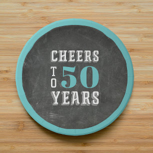 Custom Cheers Milestone Verjaardagsfeestje Papieren Bordje