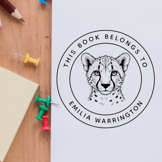 Custom Cheetah Dit boek behoort tot de naam van Ki Zelfinktende Stempel