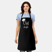 Custom Chef Naam Keuken Gift voor Mannen & Vrouwen Schort (Gedragen)