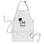 Custom Chef Naam Keuken Gift voor Mannen & Vrouwen Standaard Schort (Voorkant)