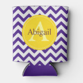 Custom Chevron Lavender Lila Blikjeskoeler (Voorkant)