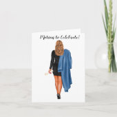 Custom Chic Law School Afstuderen Kaart (Voorkant)
