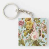 Custom Chic Stijlvolle Rozen Bloemen Sleutelhanger (Voorkant)