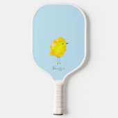 Custom Chick Chicken yellow stylish chic sweet Pickleball Paddle (Achterkant)