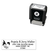 Custom Chicken Lover Rooster Return Adres Stempel (In situ)