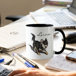 Custom Chihuahua Art Mug with Personalized Name