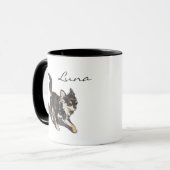 Custom Chihuahua Art Mug with Personalized Name (Devant gauche)