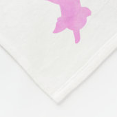 Custom Chihuahua Blanket Pastel Silhouetteチワワ Fleece Deken (Hoek)