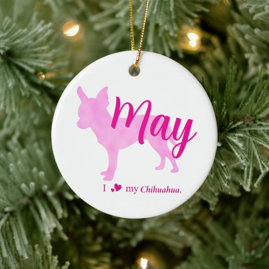 Custom Chihuahua Christmas Ornament (Boom)