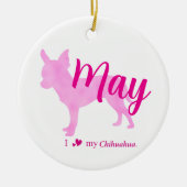 Custom Chihuahua Christmas Ornament (Voorkant)