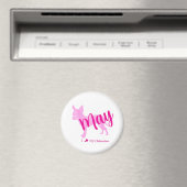 Custom Chihuahua Magnet Pastel Pink Silhouette (In Situ (Lave-vaisselle))