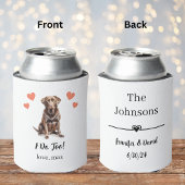 Custom Chocolate Lab Pet Wedding Koelbox Blikjeskoeler