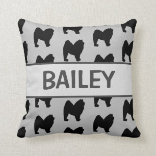 Custom Chow Dog Silhouet Kussen