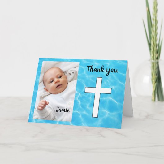 Custom Christening bedankt (Voorkant)