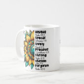 Custom Christian Forgiven Custom Bible Verse Koffiemok (Voorkant links)