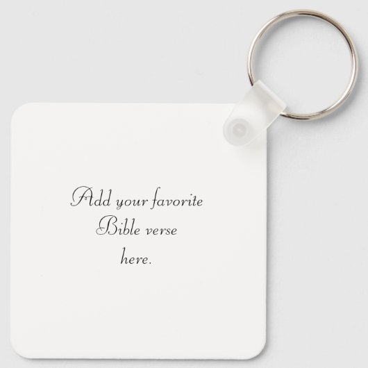 Custom Christian Forgiven Custom Bible Verse Sleutelhanger (Achterkant)
