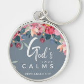 Custom Christian God's Love Calms Sleutelhanger (Voorkant)