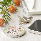 Custom Christian Rest in His Love Sleutelhanger (Zijkant)