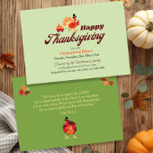 Custom Christian Thanksgiving Bible Verse | Dinner Kaart