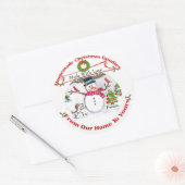 Custom Christmas Baked Goods Sneeuw Stickers (Envelop)