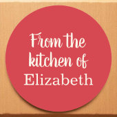 Custom Christmas Baking Cooking Holly Labels