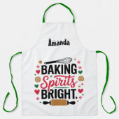 Custom Christmas Baking Spirits Bright Schort (Voorkant)