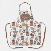 Custom Christmas Cookie Baking Crew Personalized Schort (Voorkant)