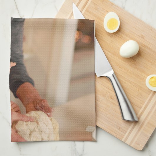 Custom Christmas Cookie Baking Crew Personalized Theedoek (Quarter Fold)