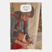 Custom Christmas Cookie Baking Crew Personalized Theedoek (Verticaal)