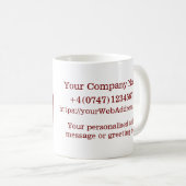 Custom Christmas Corporate Promotional Mug (Devant droit)