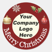 Custom Christmas Corporate Stickers (Devant)