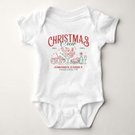 Custom Christmas Crew Matching Family Group Romper