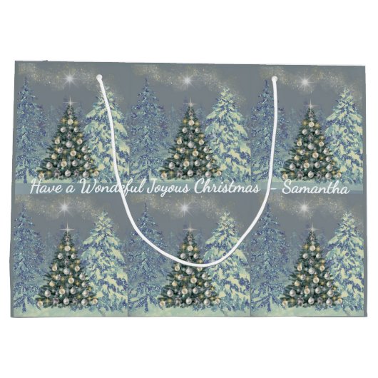 Custom Christmas Gift Bag for that special person Groot Cadeauzakje (Achterkant)