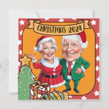Custom Christmas Grootouders karikatuur