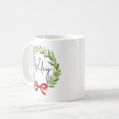 Custom Christmas Mug for Coworker, Bulk Family Mug (Devant gauche)